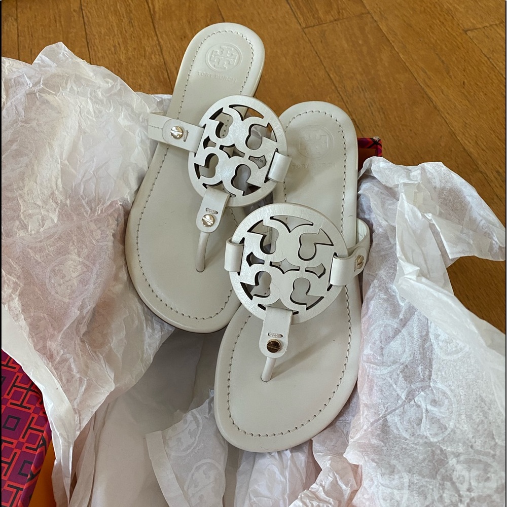 Tori Burch Miller sandals brand new in box size 5